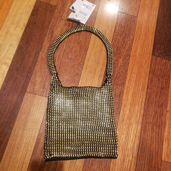 HARD TO FIND Zara gold chain bag - Picture 5 of 10